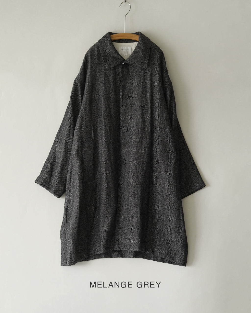 Linen mixed wool coat CO01263