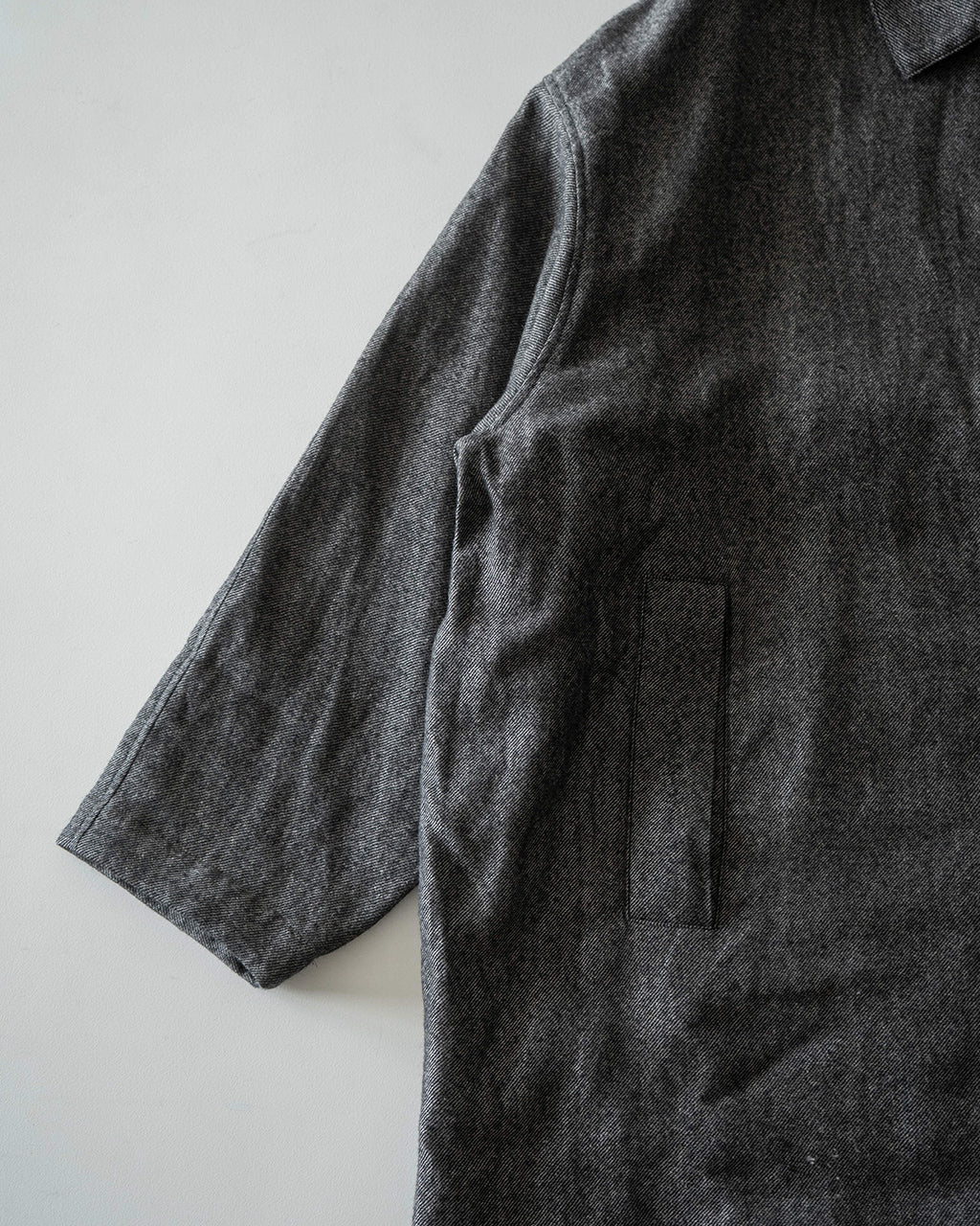 Linen mixed wool coat CO01263