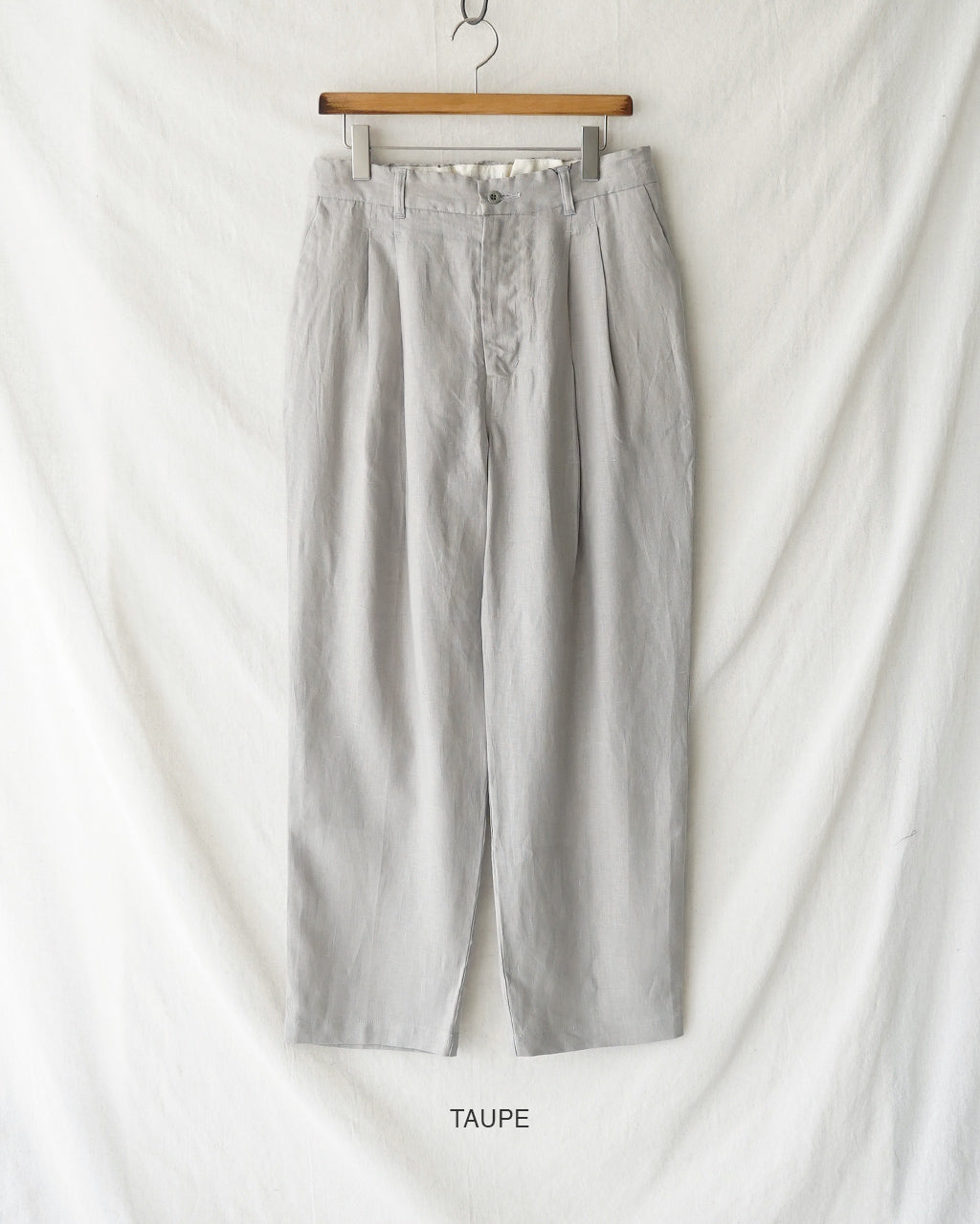 Linen tuck tapered pants PT02262