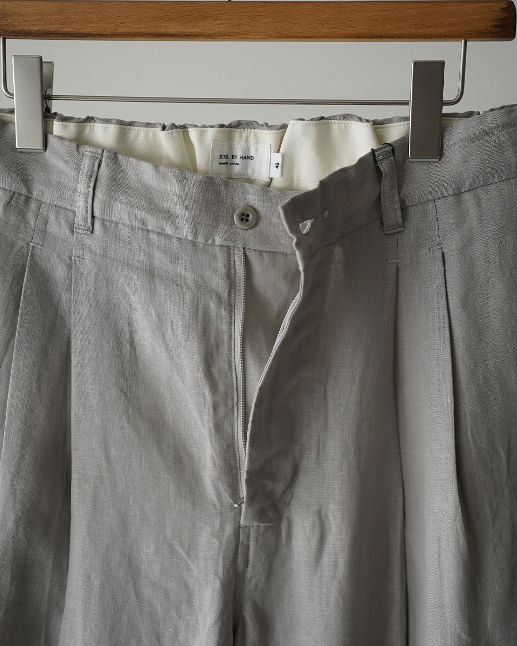Linen tuck tapered pants PT02262