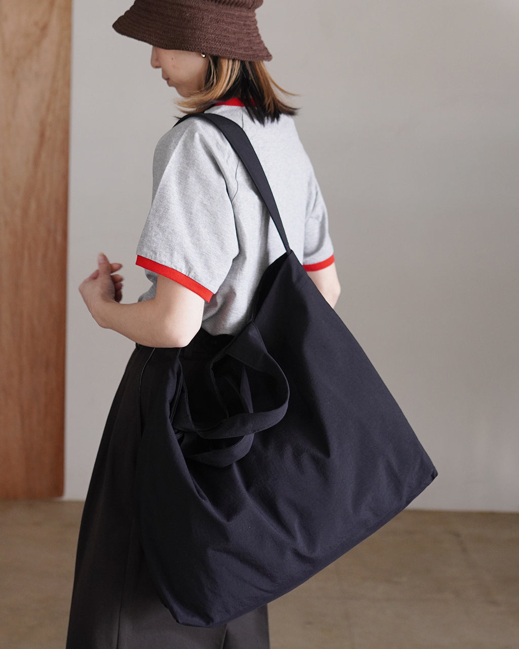 STILL BY HAND スティルバイハンド Nylon ox two-way bag ナイロン