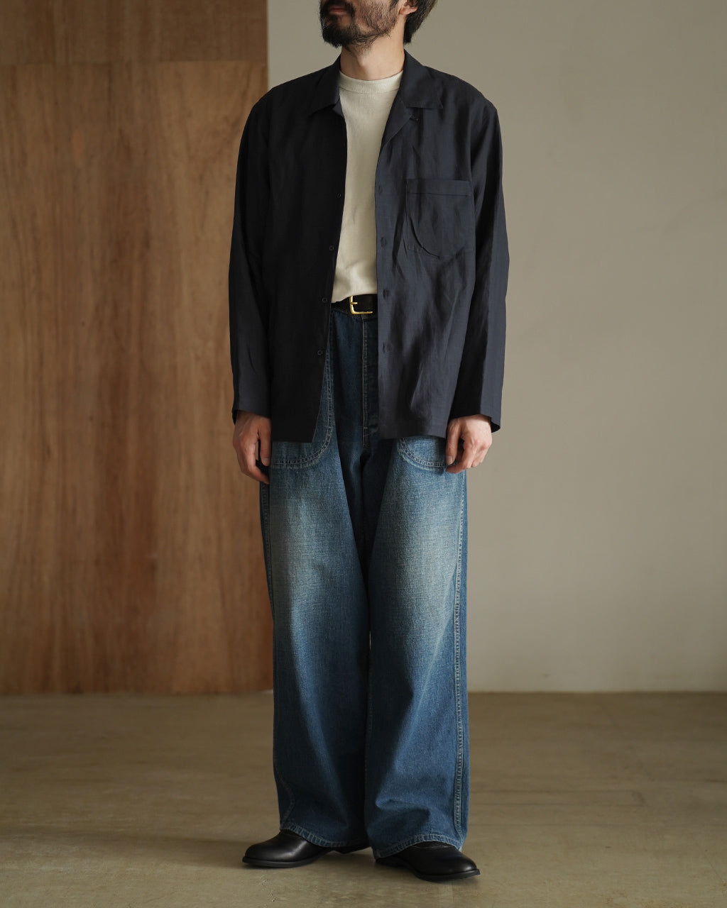 Open collar shirt SH05262