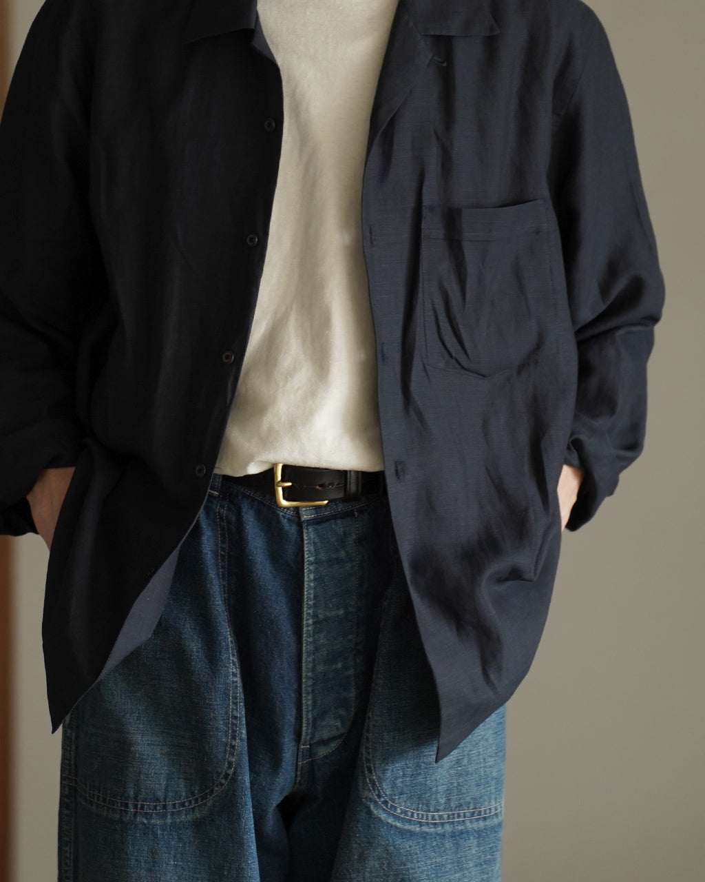 Open collar shirt SH05262