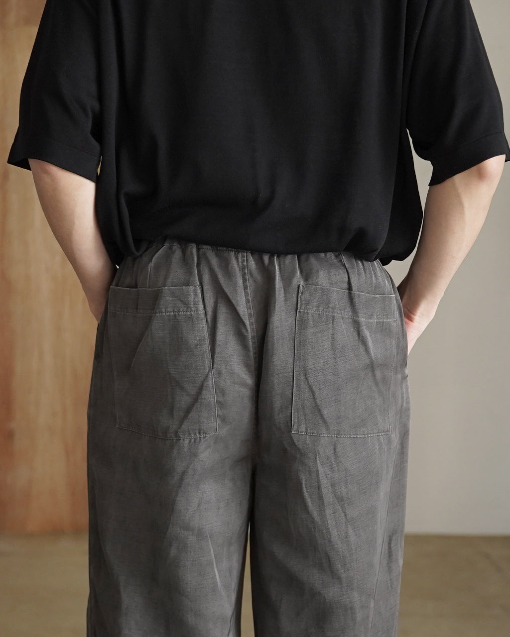 STILL BY HAND スティルバイハンド ピグメントプリント イージーパンツ