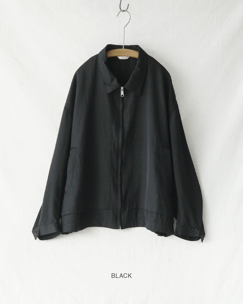 Pigment print zip up blouson BL05261