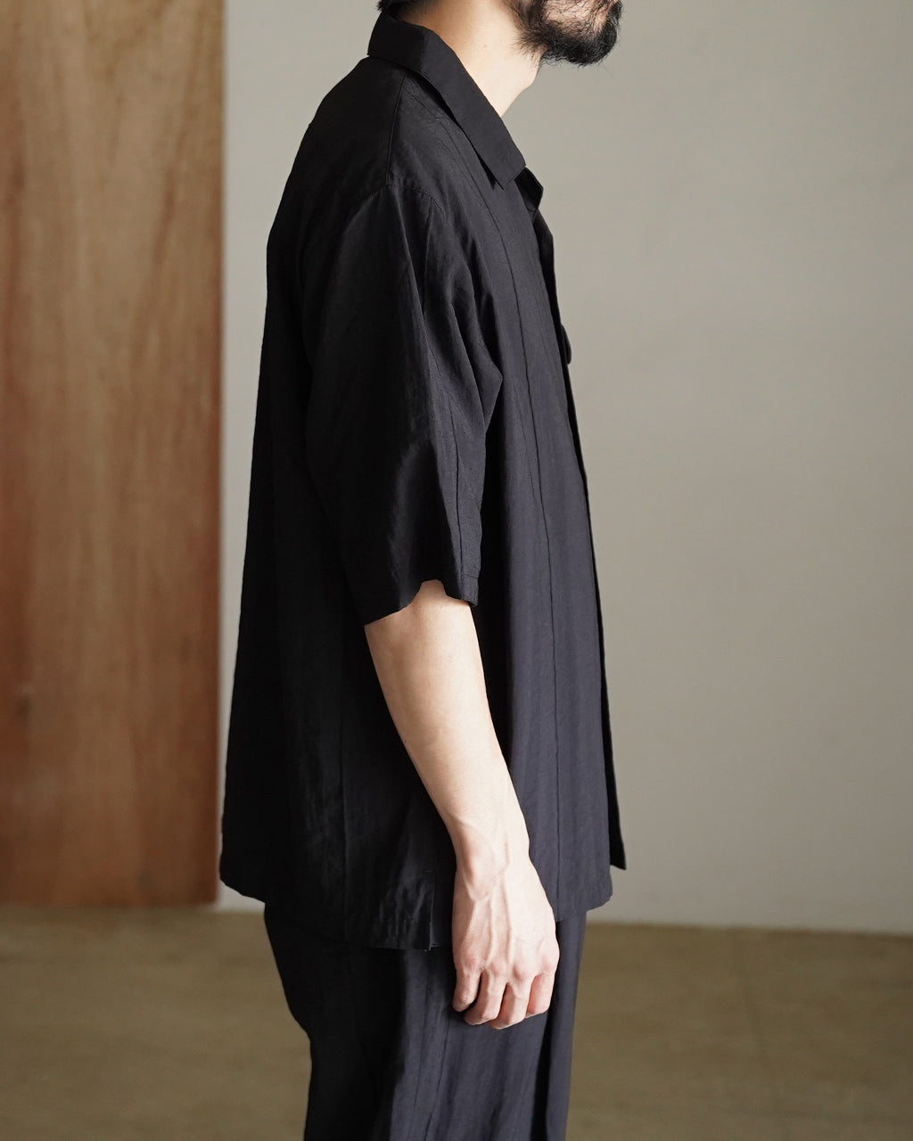 STILL BY HAND スティルバイハンド Pin tuck half sleeve shirt オープンカラーシャツ ピンタック｜Crouka(クローカ)