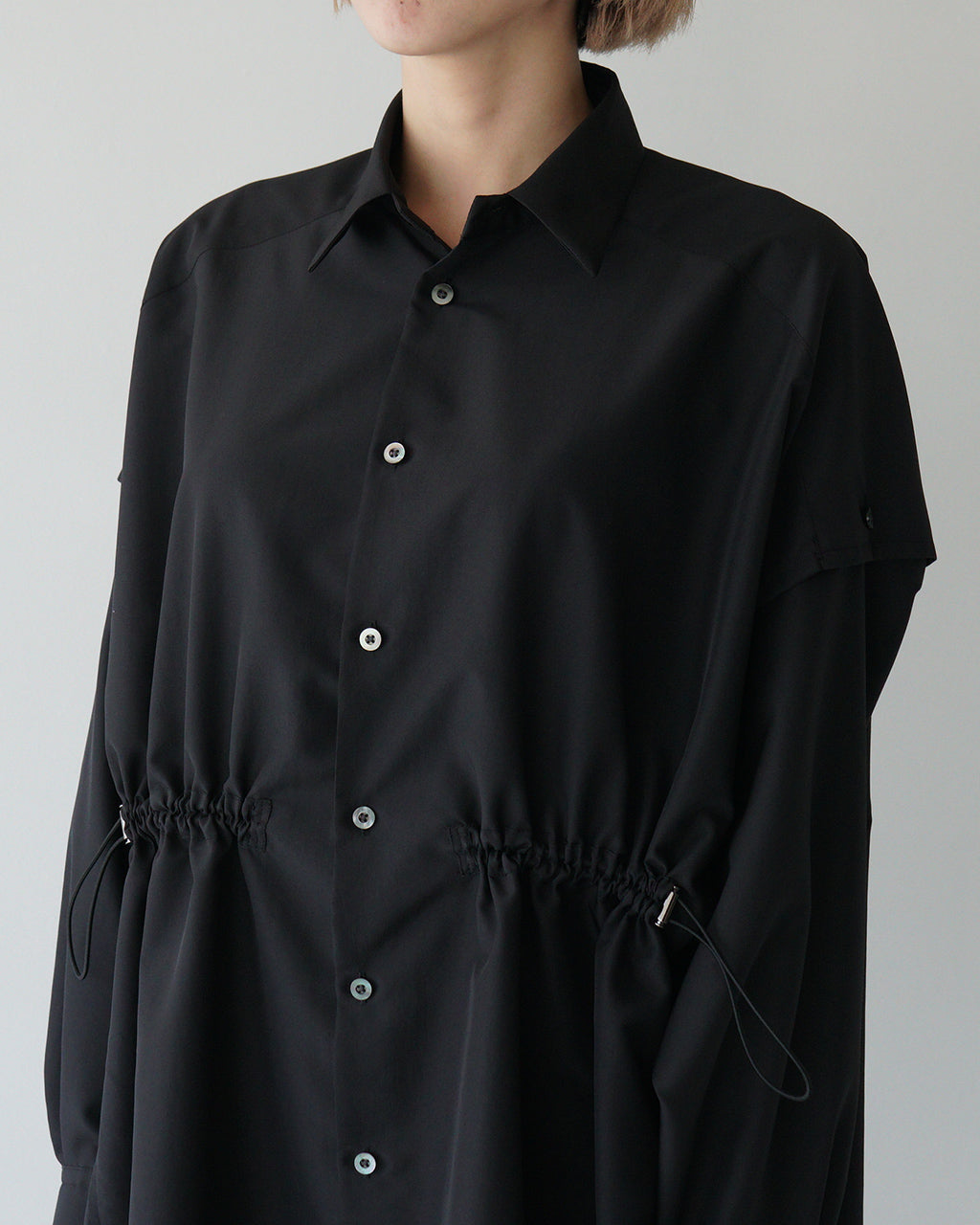 ＼早得24時間限定ポイント10倍／SYNTH シンス ウエストギャザーシャツ Waist Gathered Shirt ドローコード UVカット 撥水機能付き S741-SB02-930