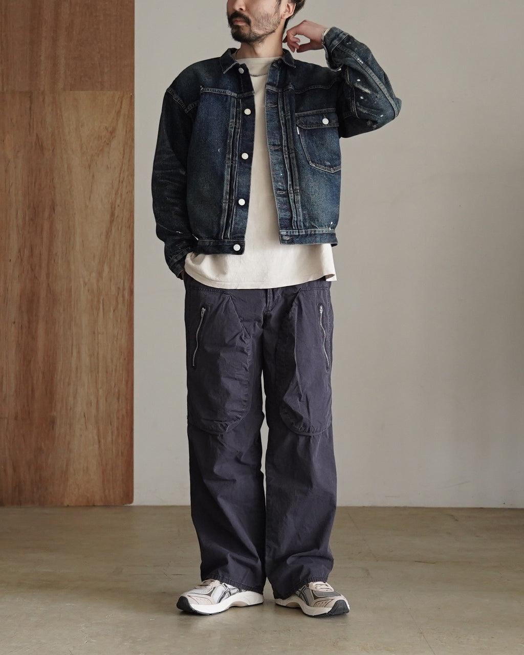 【US直輸入品】Barney ヴィンテージ 刺繍 ジャケット 4T OTANIJUN Souvenir Jacket Black 胸刺繍 / TXA-TENGA by Artist-