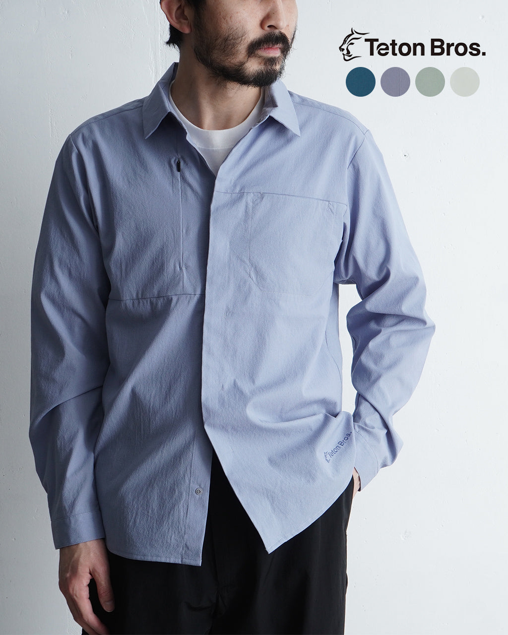 ＼早得24時間限定ポイント10倍／Teton Bros. ティートンブロス チル 長袖シャツ Chill L/S Shirt Dot Air TB251-360【送料無料】