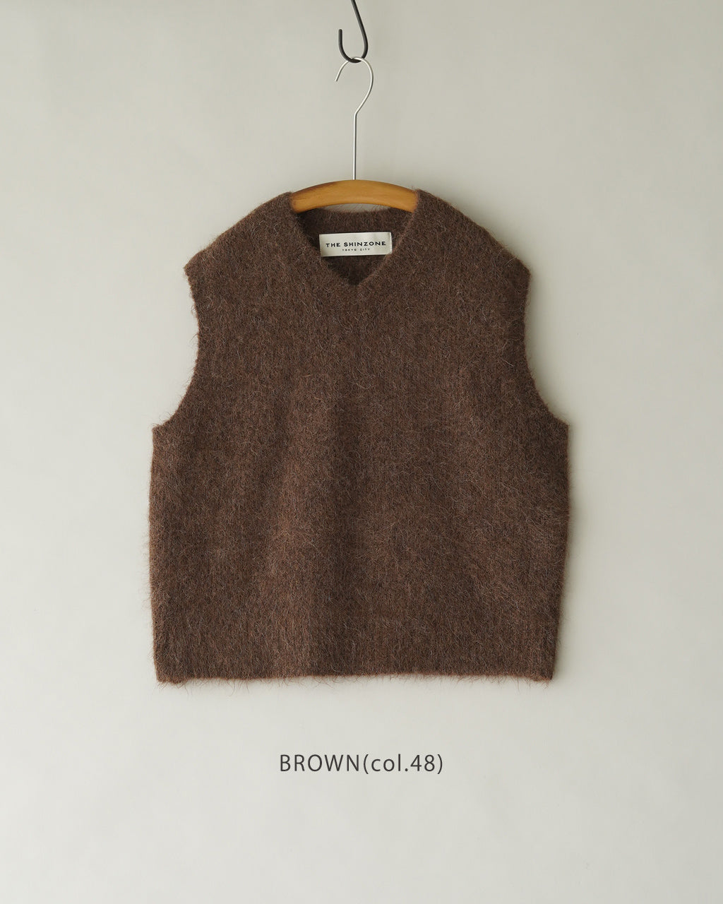 ALPACA SHAGGY KNIT VEST 26AMSNI04