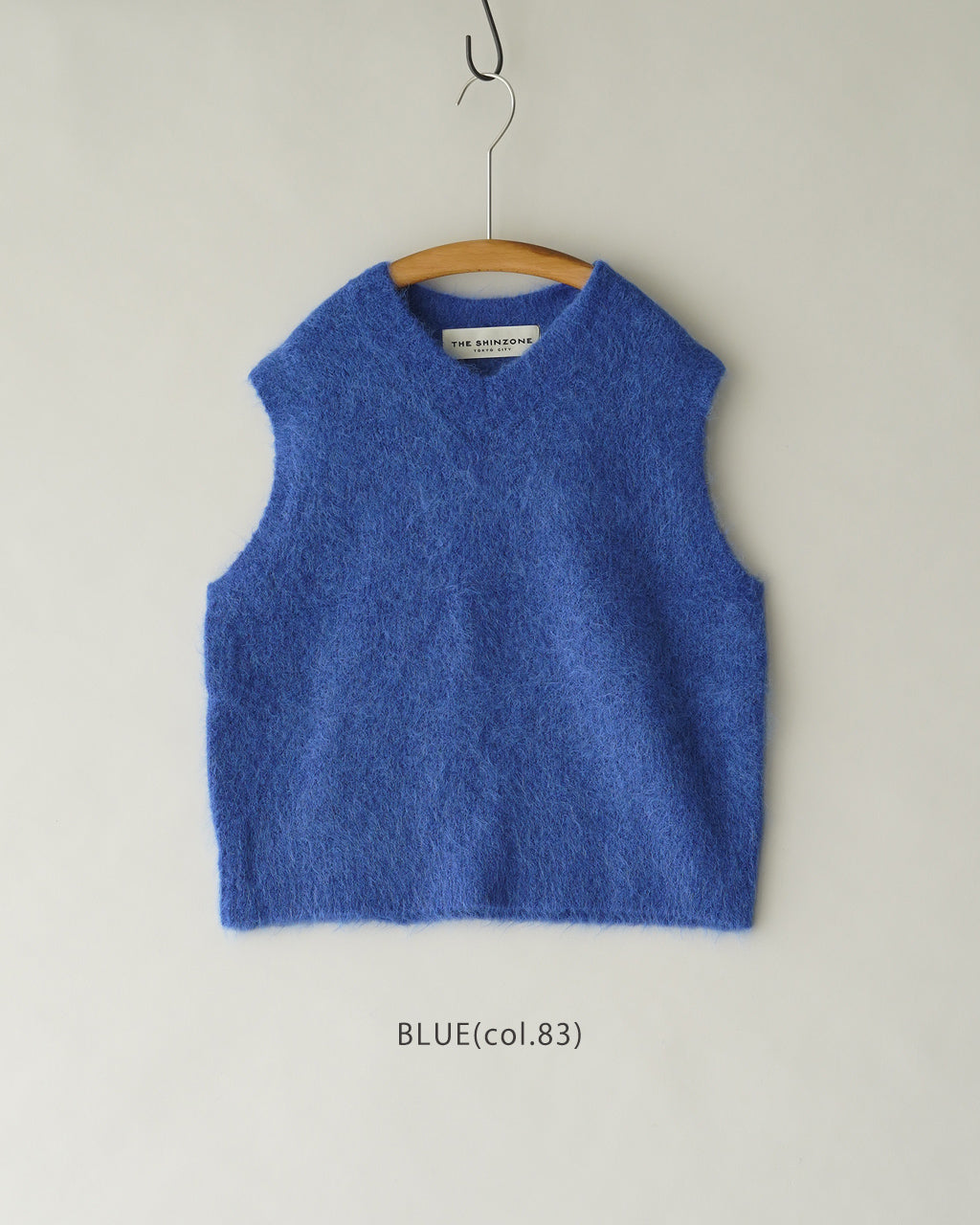 ALPACA SHAGGY KNIT VEST 26AMSNI04