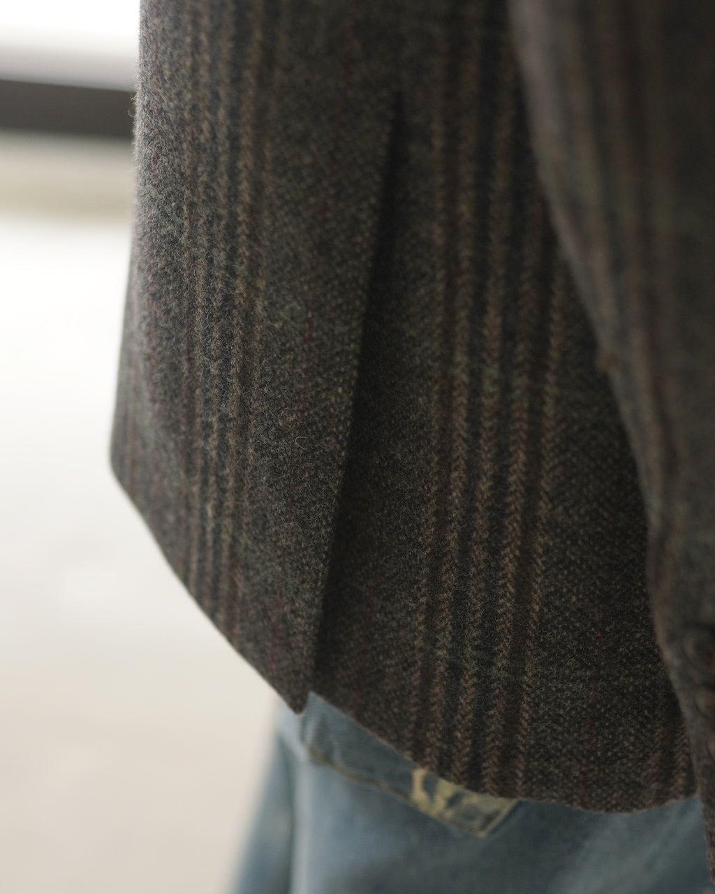 BRITISH WOOL CHECKED JACKET 26AMSJK02