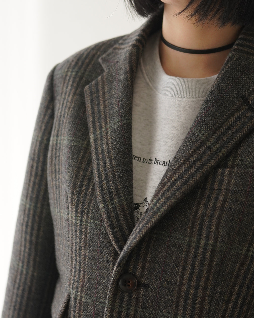 BRITISH WOOL CHECKED JACKET 26AMSJK02