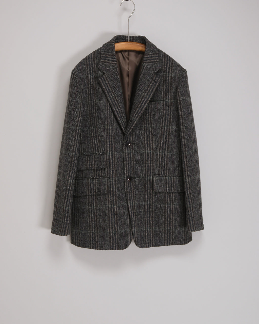 BRITISH WOOL CHECKED JACKET 26AMSJK02