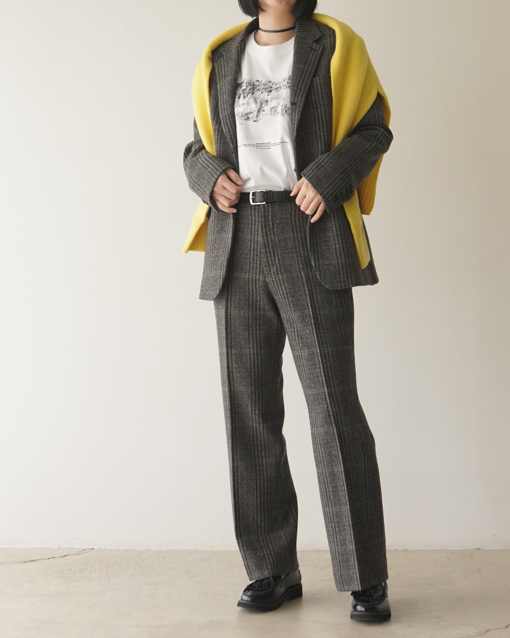 BRITISH WOOL CHECKED JACKET 26AMSJK02