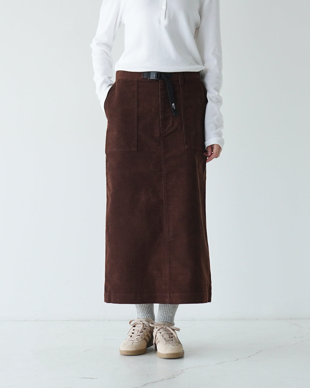 【SALE！20%OFF】THE NORTH FACE ノースフェイス バレーウェーブ スカート Valleywave Skirt コーデュロイ ウェビングベルト NBW82432【送料無料】