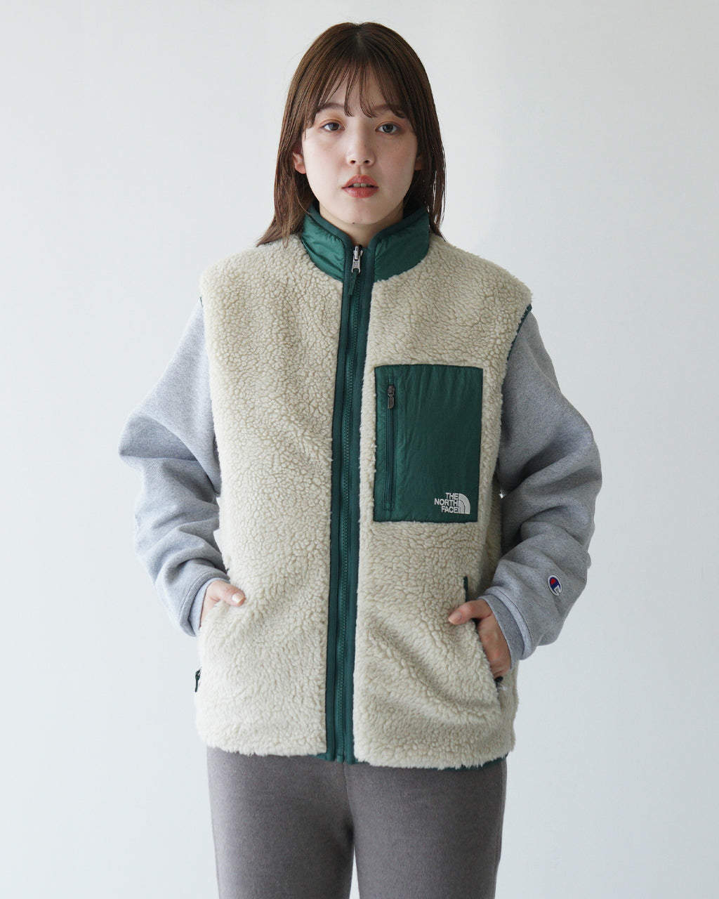 【アウトレット！30%OFF】THE NORTH FACE ノースフェイス リバーシブル エクストリーム パイルベスト Reversible Extreme Pile Vest ボアフリース NP72431【送料無料】