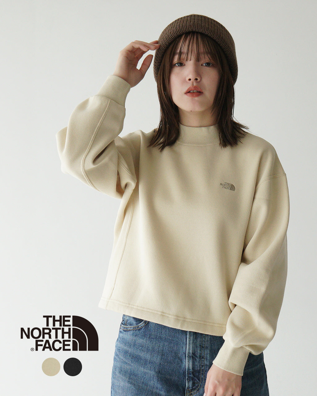 THE NORTH FACE ノースフェイス クロップド丈 スウェット Better Terry Cropped Crew クルーネック 裏起毛 トレーナー NTW62435【送料無料】