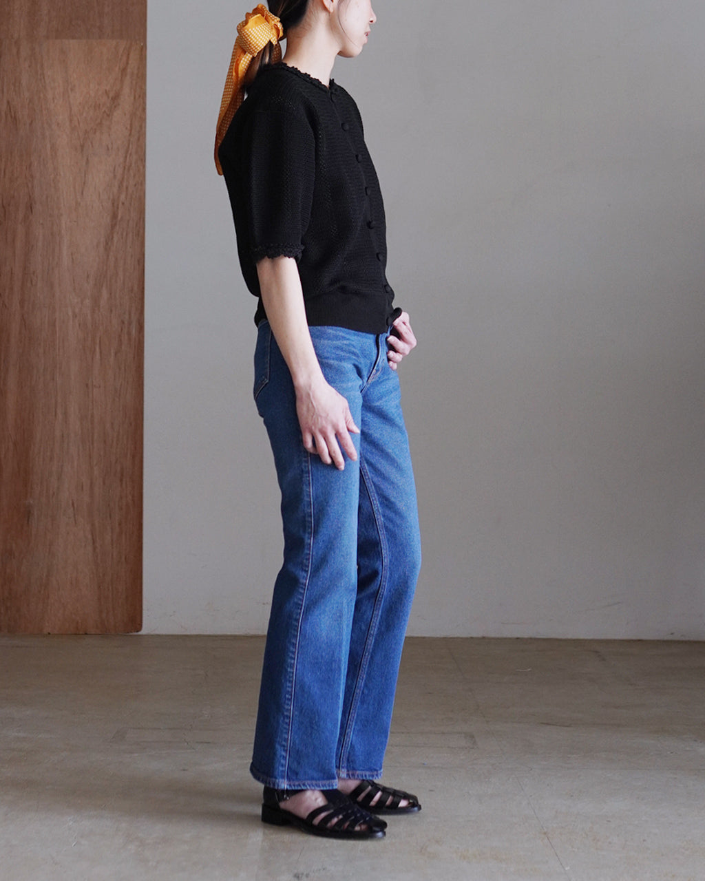 MESH LACE KNIT CARDIGAN 26SMSNI07