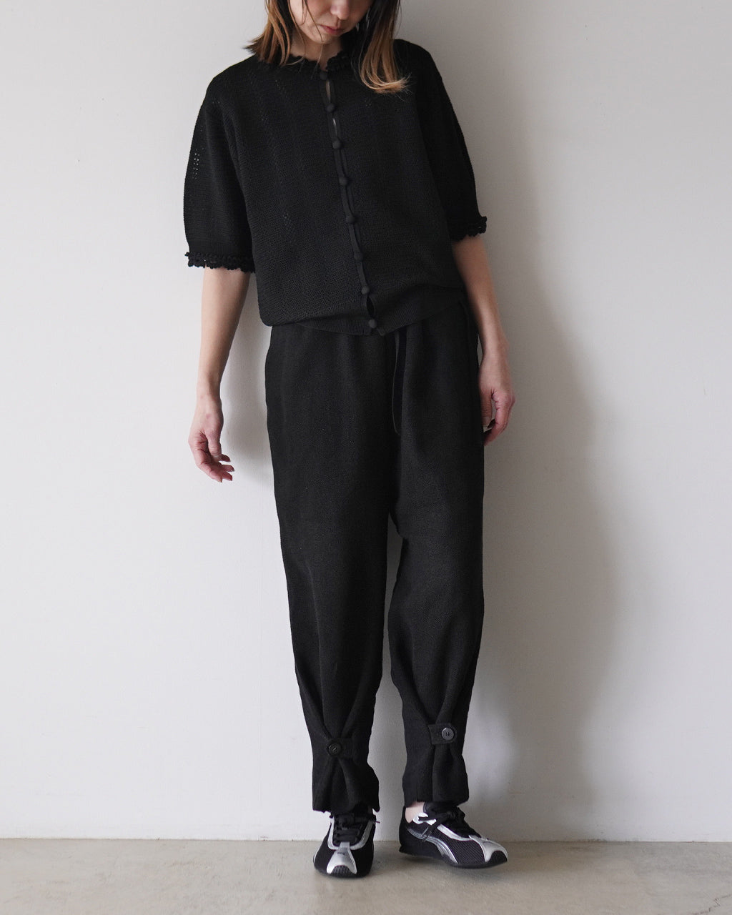 MESH LACE KNIT CARDIGAN 26SMSNI07