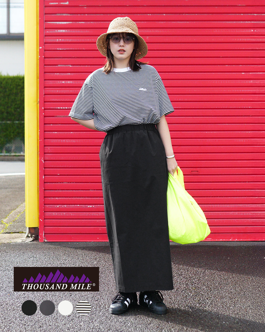 THOUSAND MILE サウザンドマイル 【3点セット】ショートスリーブ Tシャツ セット & イージースカート SHORT SLEEVE T-SHIRT SET & EASY SKIRT TM251AK50992＜別注＞【送料無料】