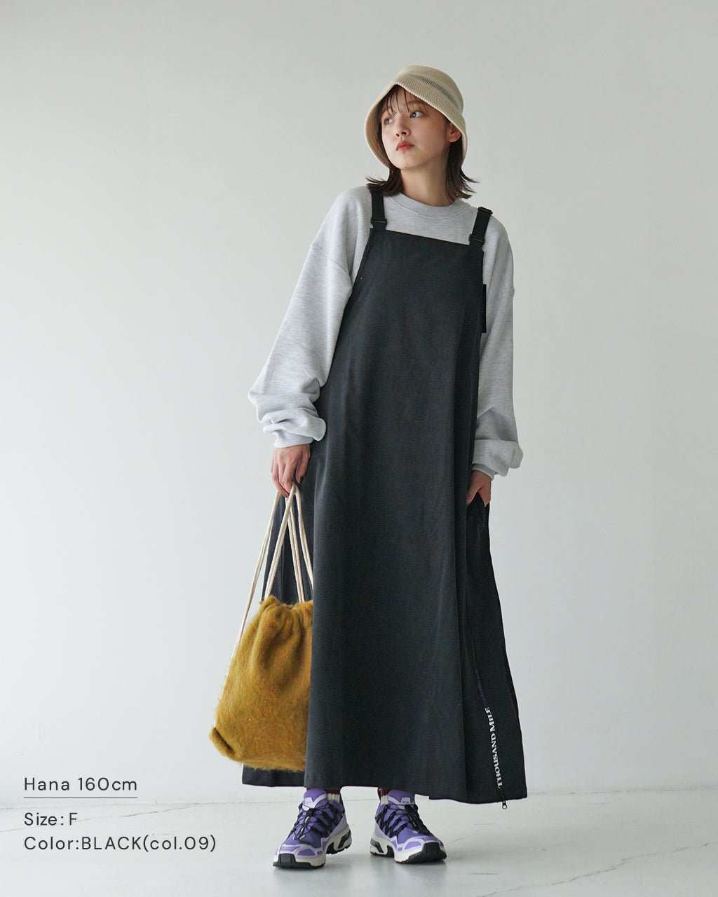 【SALE！20%OFF】THOUSAND MILE サウザンドマイル サロペットスカート SALOPETTE SKIRT TM242CD00222【送料無料】