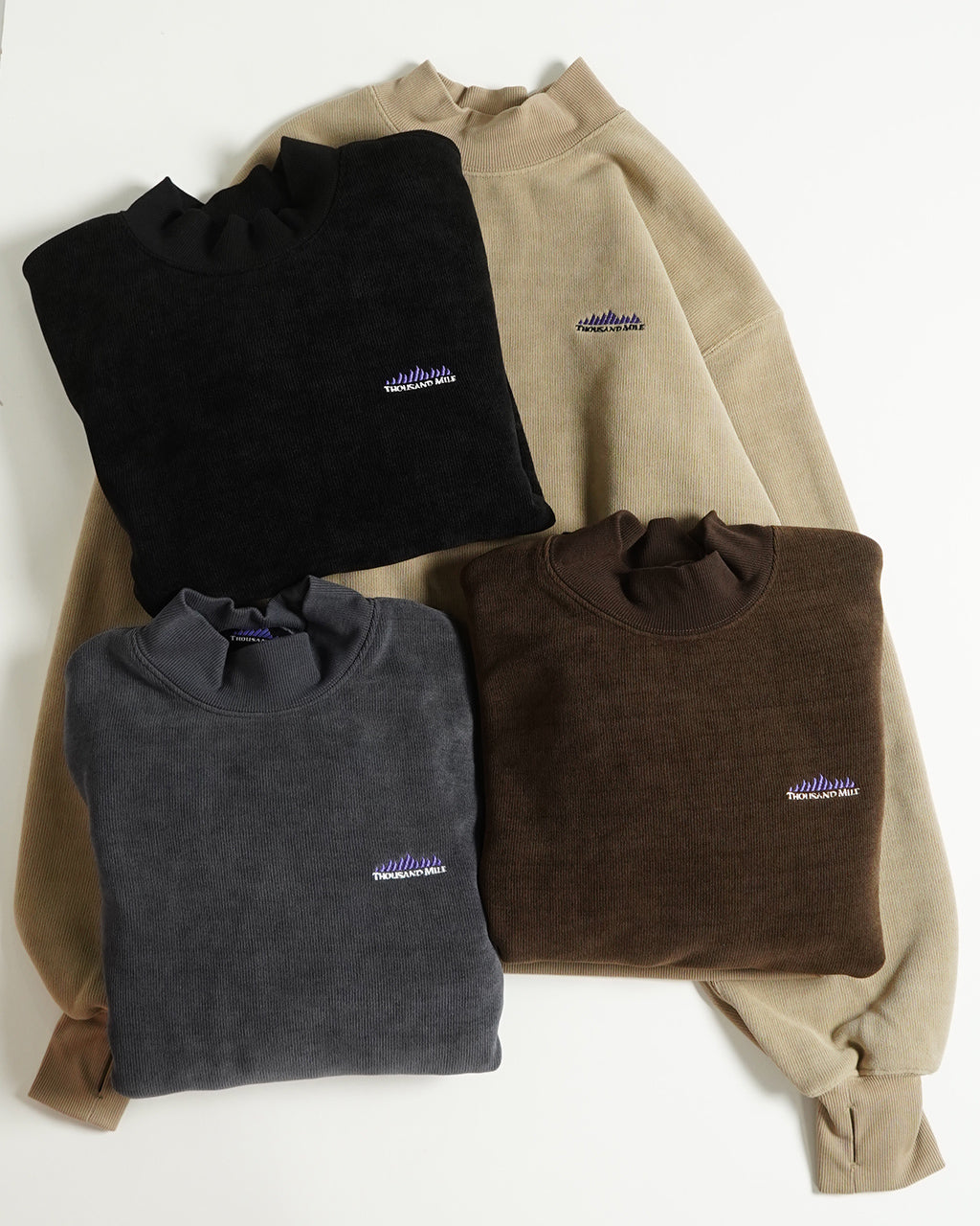 THOUSAND MILE サウザンドマイル ニット フリース モックネック プルオーバー KNIT FREECE MOCK NECK PULLOVER TM242KF00242【送料無料】