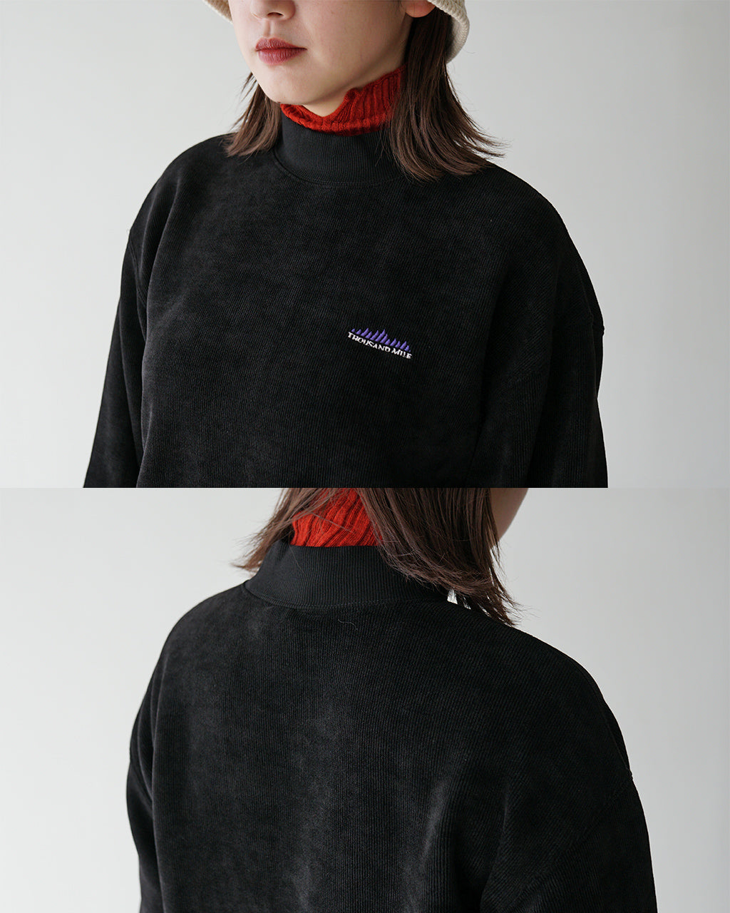 【アウトレット！30%OFF】THOUSAND MILE サウザンドマイル ニット フリース モックネック プルオーバー KNIT FREECE MOCK NECK PULLOVER TM242KF00242