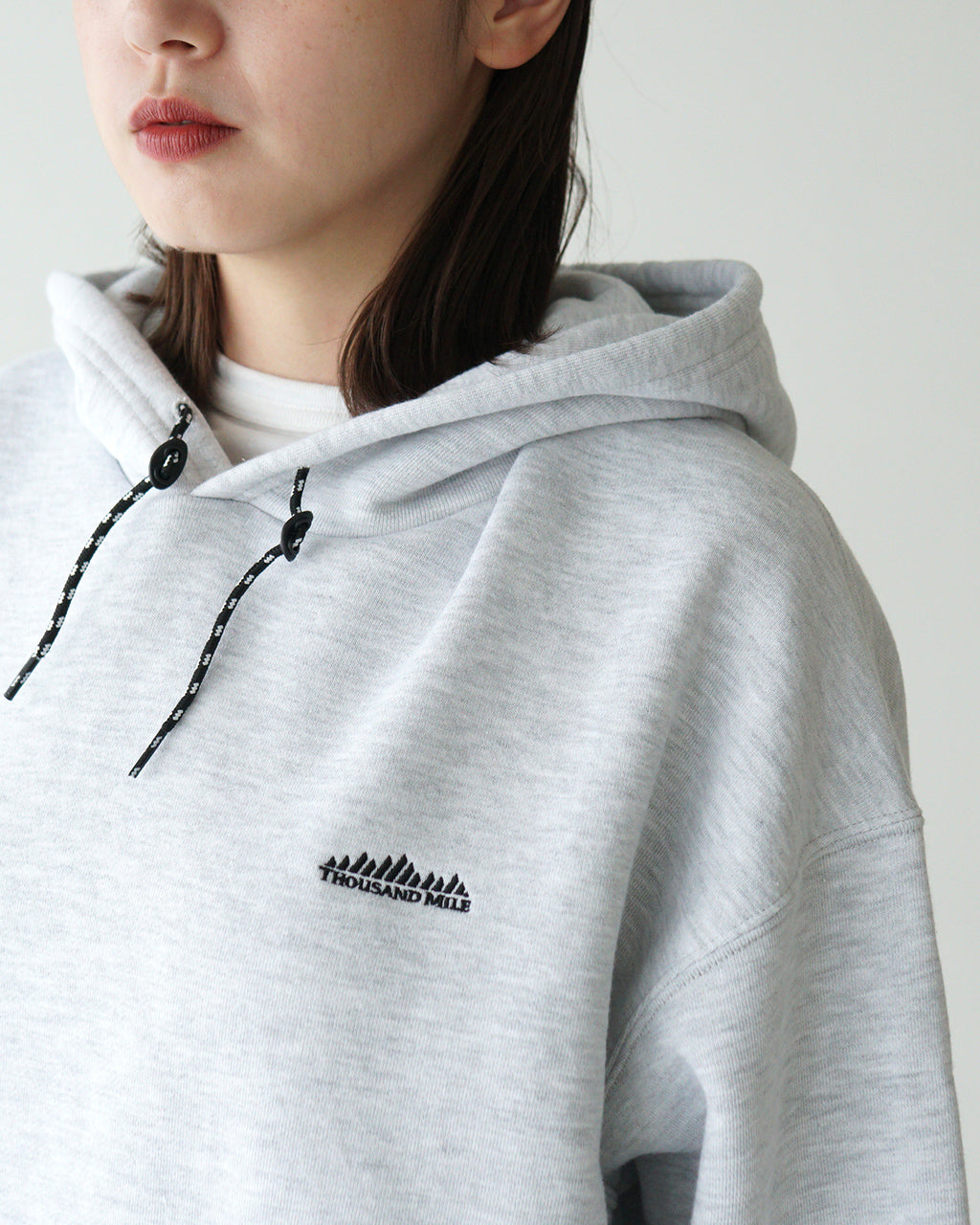 【SALE！30%OFF】THOUSAND MILE サウザンドマイル プルオーバー フーディー PULLOVER HOODIE 裏起毛 スウェット パーカー オーバーサイズ TM242UK00480