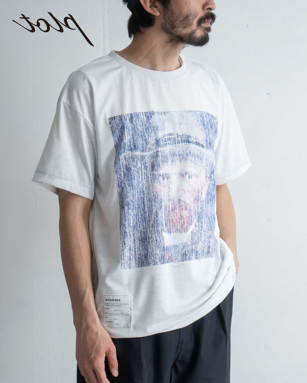 ＼早得24時間限定ポイント10倍／TOLQ トルク ゴッホ トロンプルイユ プリントTシャツ ショートスリーブ Gogh Trompe l'oeil T-shirts(S/S)半袖 カットソー 25-1201 【送料無料】