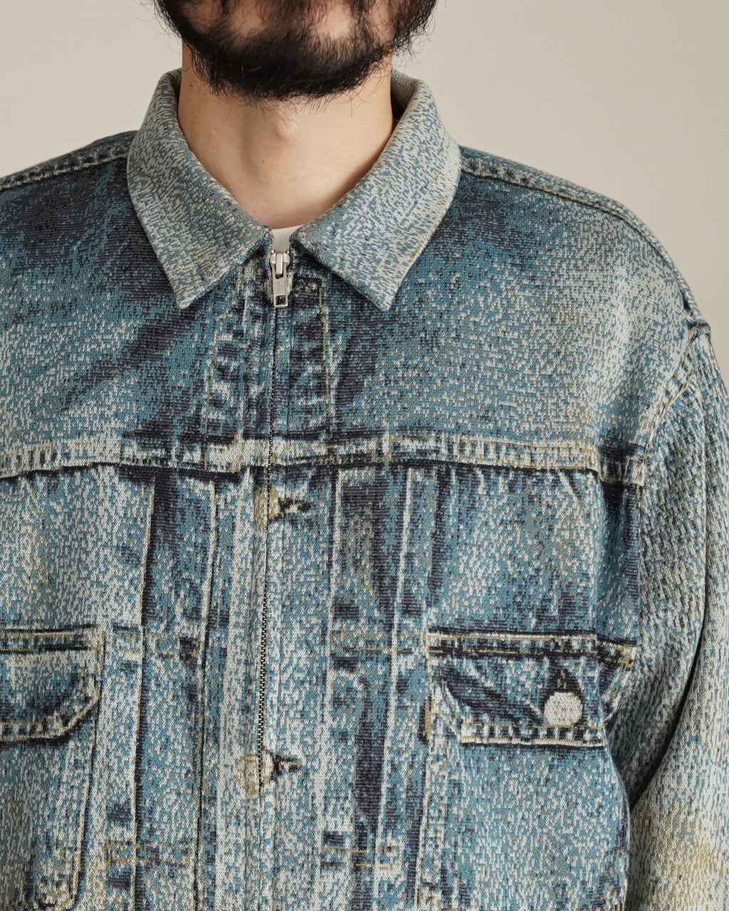 Knit Denim Jacket 26-1104