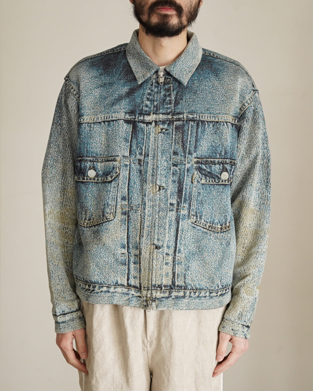 TOLQ トルク ニット デニムジャケット メンズ Knit Denim Jacket 26