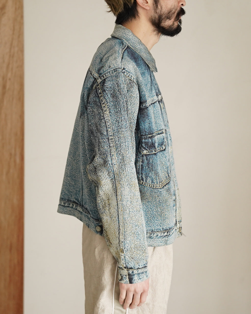 TOLQ トルク ニット デニムジャケット メンズ Knit Denim Jacket 26
