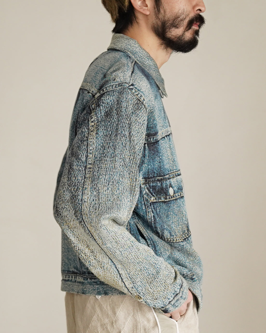 TOLQ トルク ニット デニムジャケット メンズ Knit Denim Jacket 26