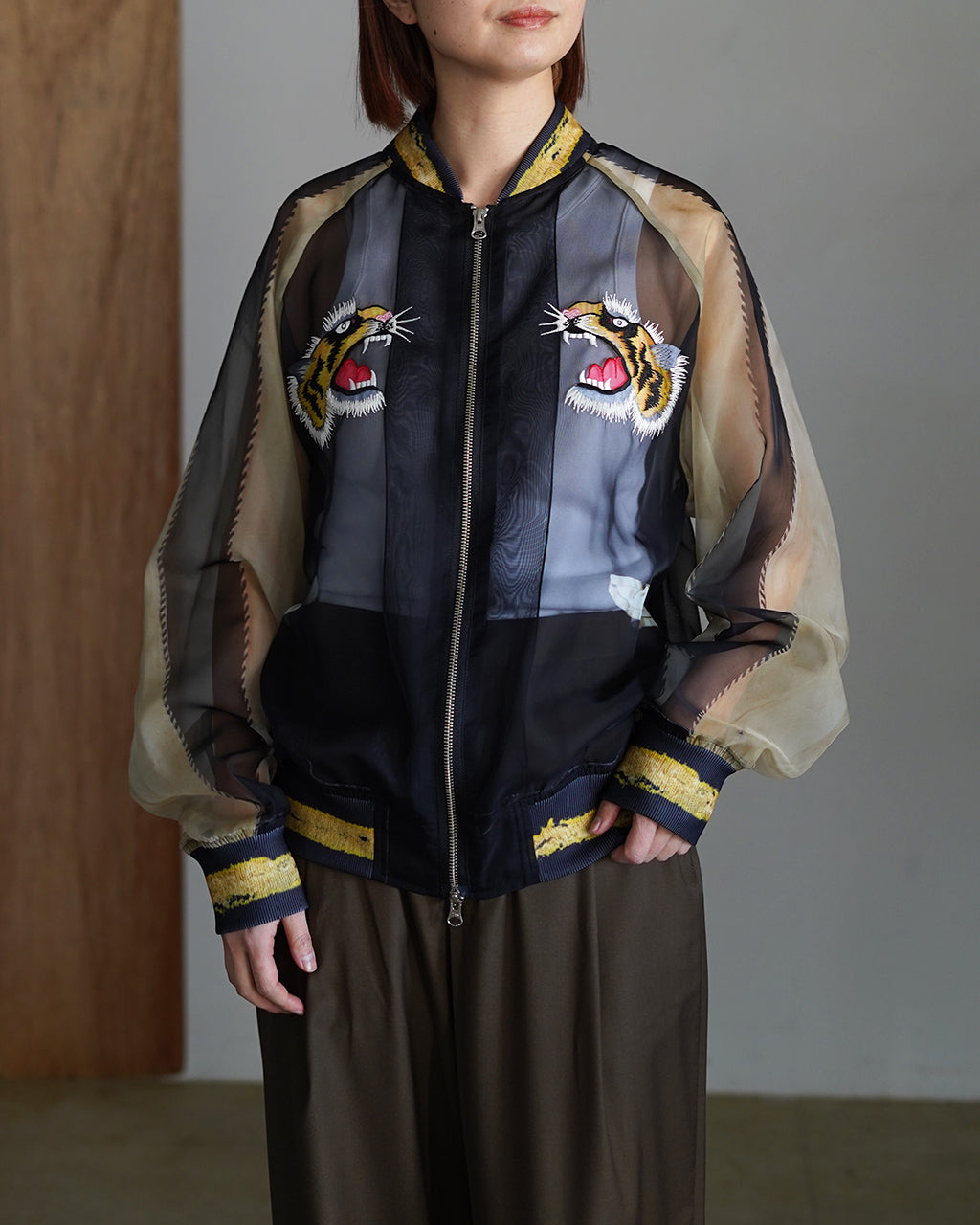 Skeleton Printed Souvenir Jacket 26-1106