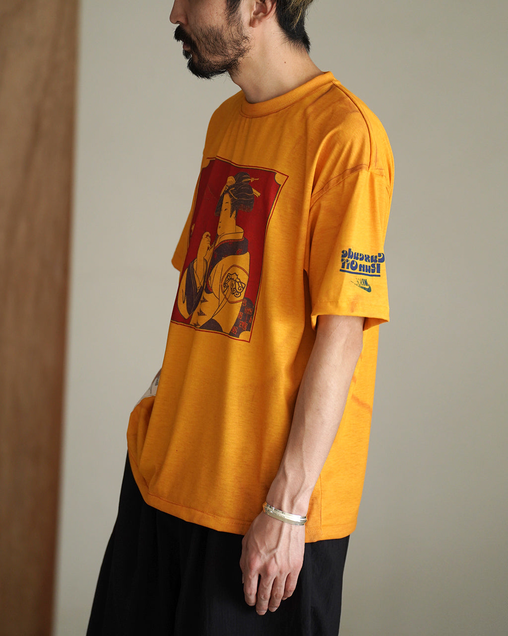 TOLQ トルク トロンプ・ルイユインバージョン ショートスリーブ 半袖 グラフィック プリント 芸者 Tシャツ | Crouka(クローカ)