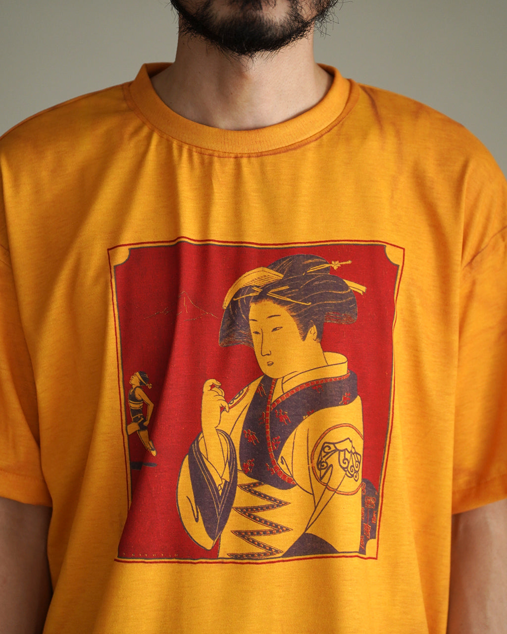 TOLQ トルク トロンプ・ルイユインバージョン ショートスリーブ 半袖 グラフィック プリント 芸者 Tシャツ | Crouka(クローカ)