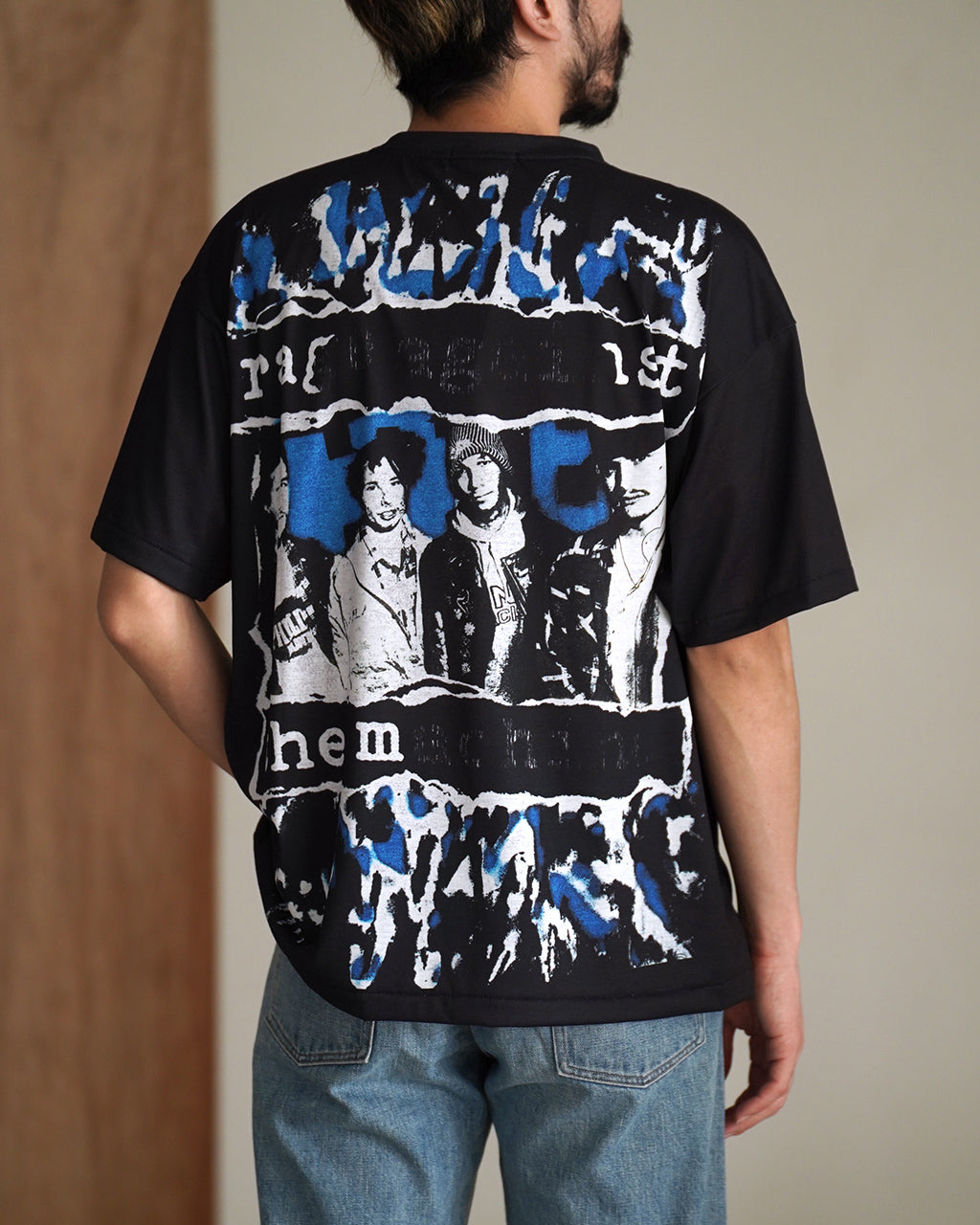 TOLQ トルク トロンプ・ルイユ スクラッチショートスリーブ 半袖 グラフィック プリント Tシャツ | Crouka(クローカ)