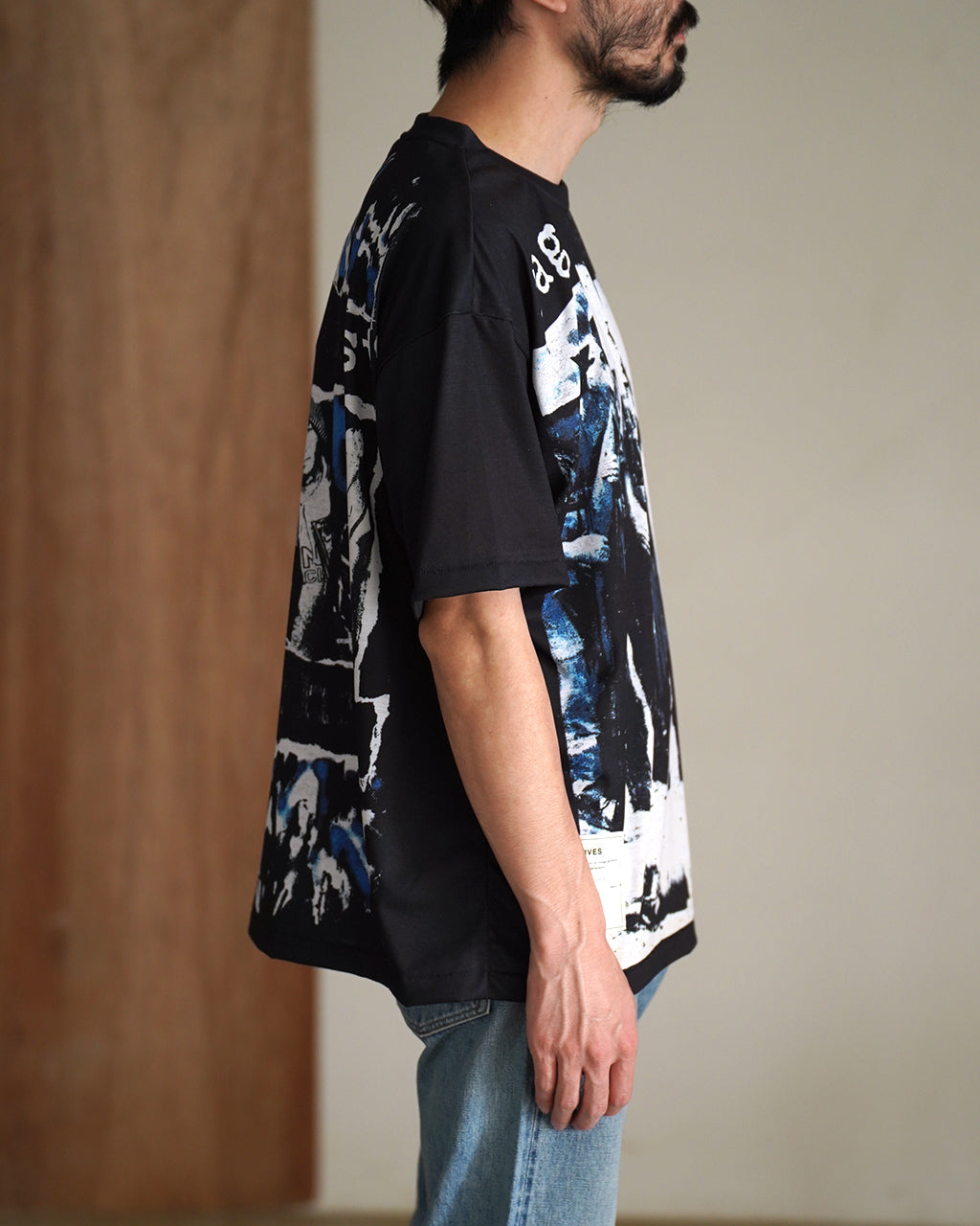 TOLQ トルク トロンプ・ルイユ スクラッチショートスリーブ 半袖 グラフィック プリント Tシャツ | Crouka(クローカ)