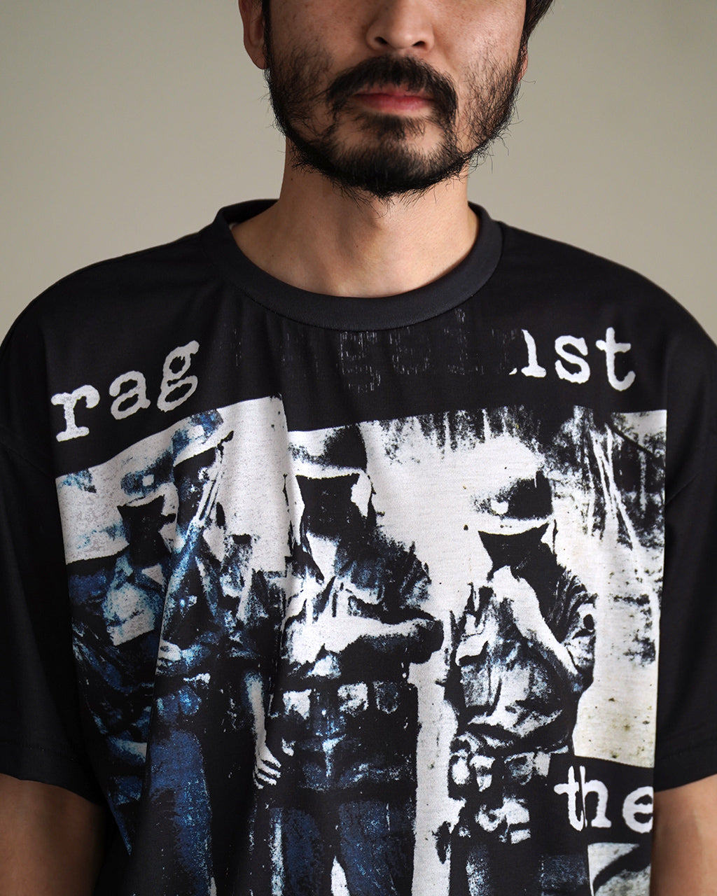 TOLQ トルク トロンプ・ルイユ スクラッチショートスリーブ 半袖 グラフィック プリント Tシャツ | Crouka(クローカ)