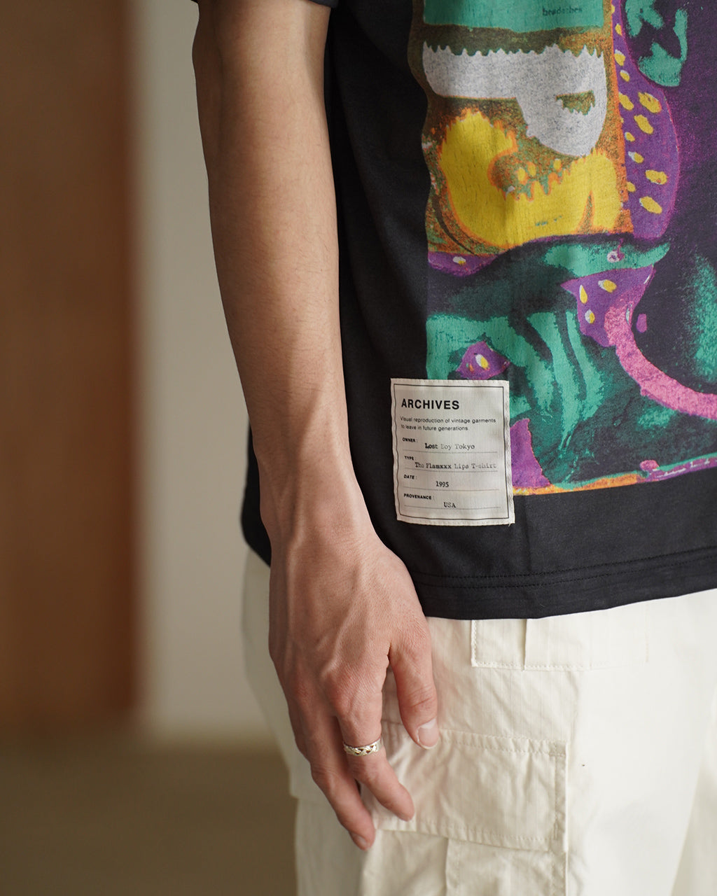 TOLQ トルク トロンプ・ルイユ モザイク ショートスリーブ グラフィック 半袖 プリントTシャツ | Crouka(クローカ)