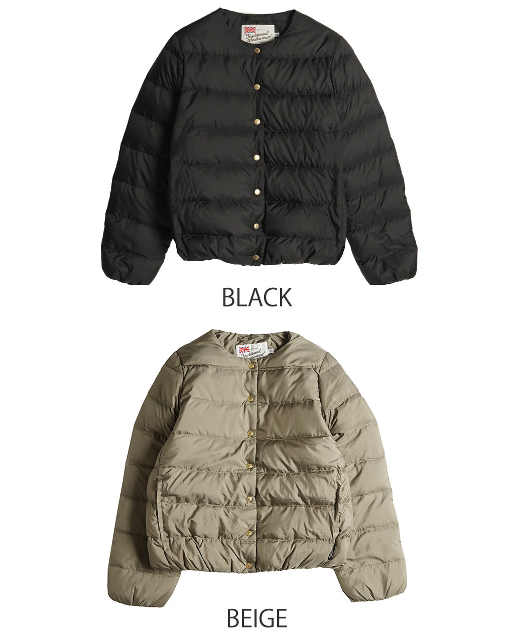 【SALE！20%OFF】Traditional Weatherwear トラディショナルウェザーウェア ショートダウンジャケット ARKLEY DOWN PACKABLE ノーカラー パッカブル 軽量 L242CIDCO0381OZ【送料無料】