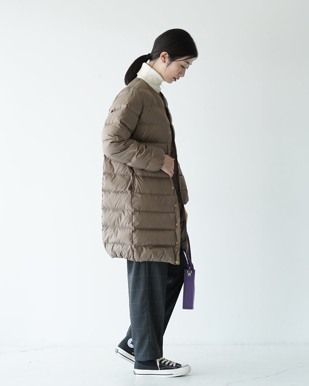 Traditional Weatherwear トラディショナルウェザーウェア ロングダウンコート ARKLEY LONG DOWN PACKABLE パッカブル ノーカラー 軽量 L242CIDCO0382OZ【送料無料】