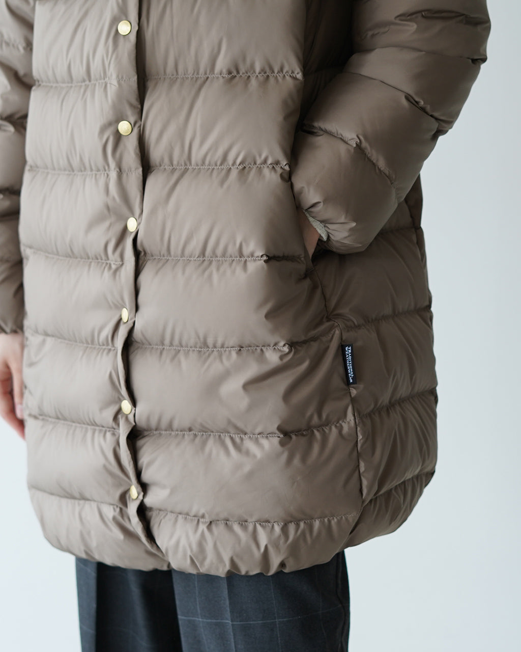 【SALE！20%OFF】Traditional Weatherwear トラディショナルウェザーウェア ロングダウンコート ARKLEY LONG DOWN PACKABLE パッカブル ノーカラー 軽量 L242CIDCO0382OZ【送料無料】