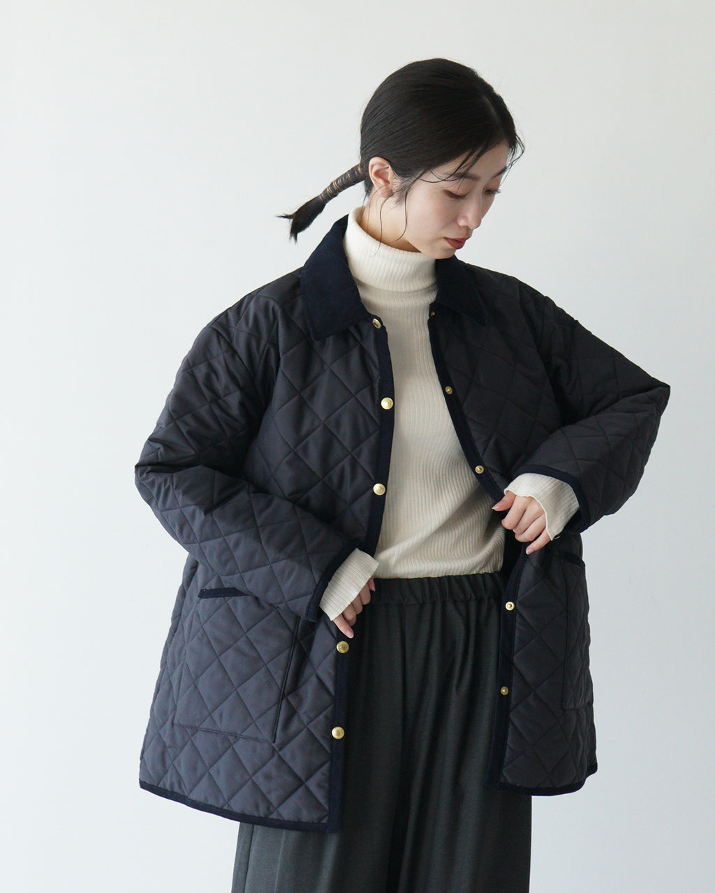 【SALE！20%OFF】Traditional Weatherwear トラディショナルウェザーウェア キルティングジャケット WAVERLY A-LINE MIDDLE ミドル丈 Aライン L242APQCO0375AA【送料無料】