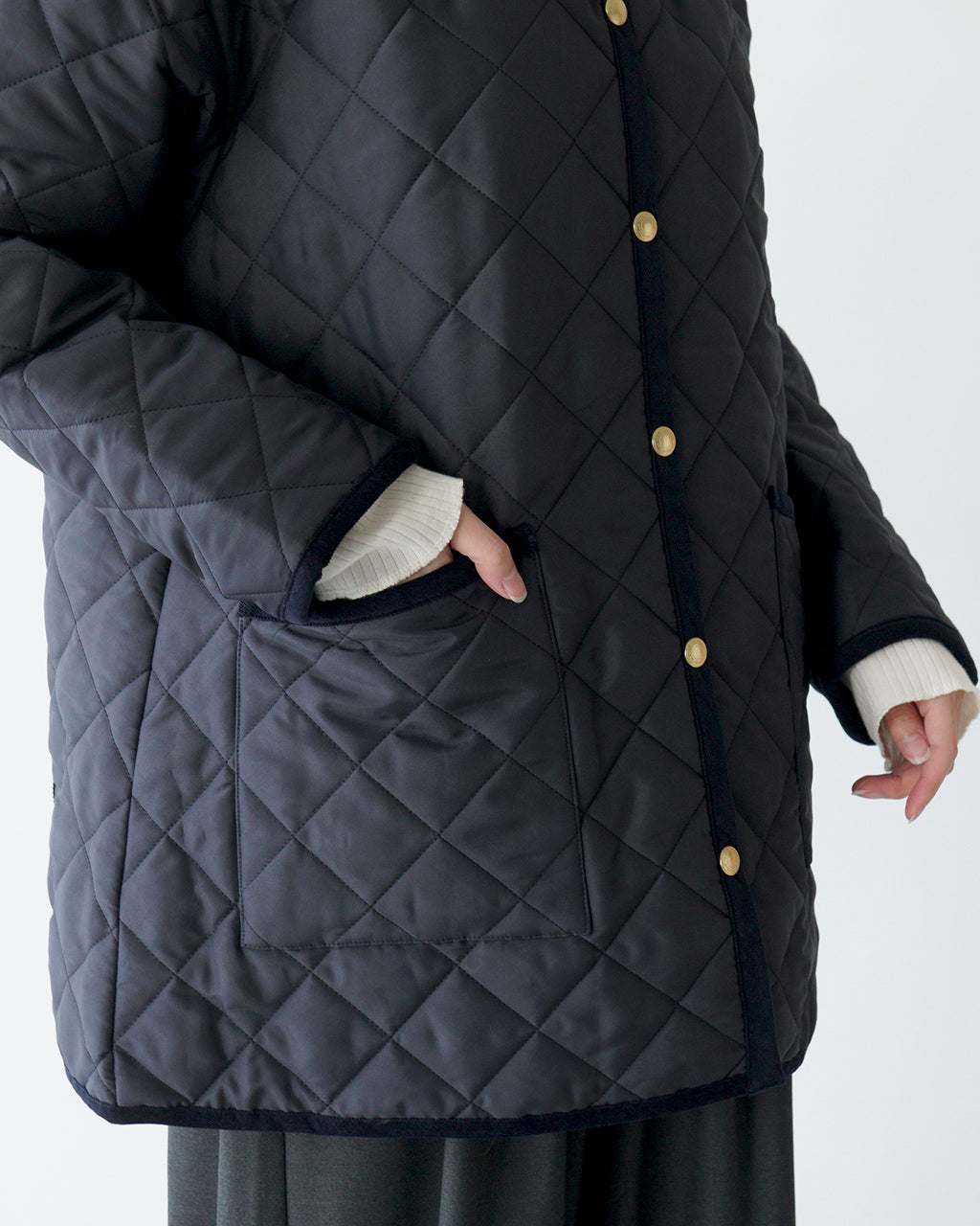 【SALE！20%OFF】Traditional Weatherwear トラディショナルウェザーウェア キルティングジャケット WAVERLY A-LINE MIDDLE ミドル丈 Aライン L242APQCO0375AA【送料無料】