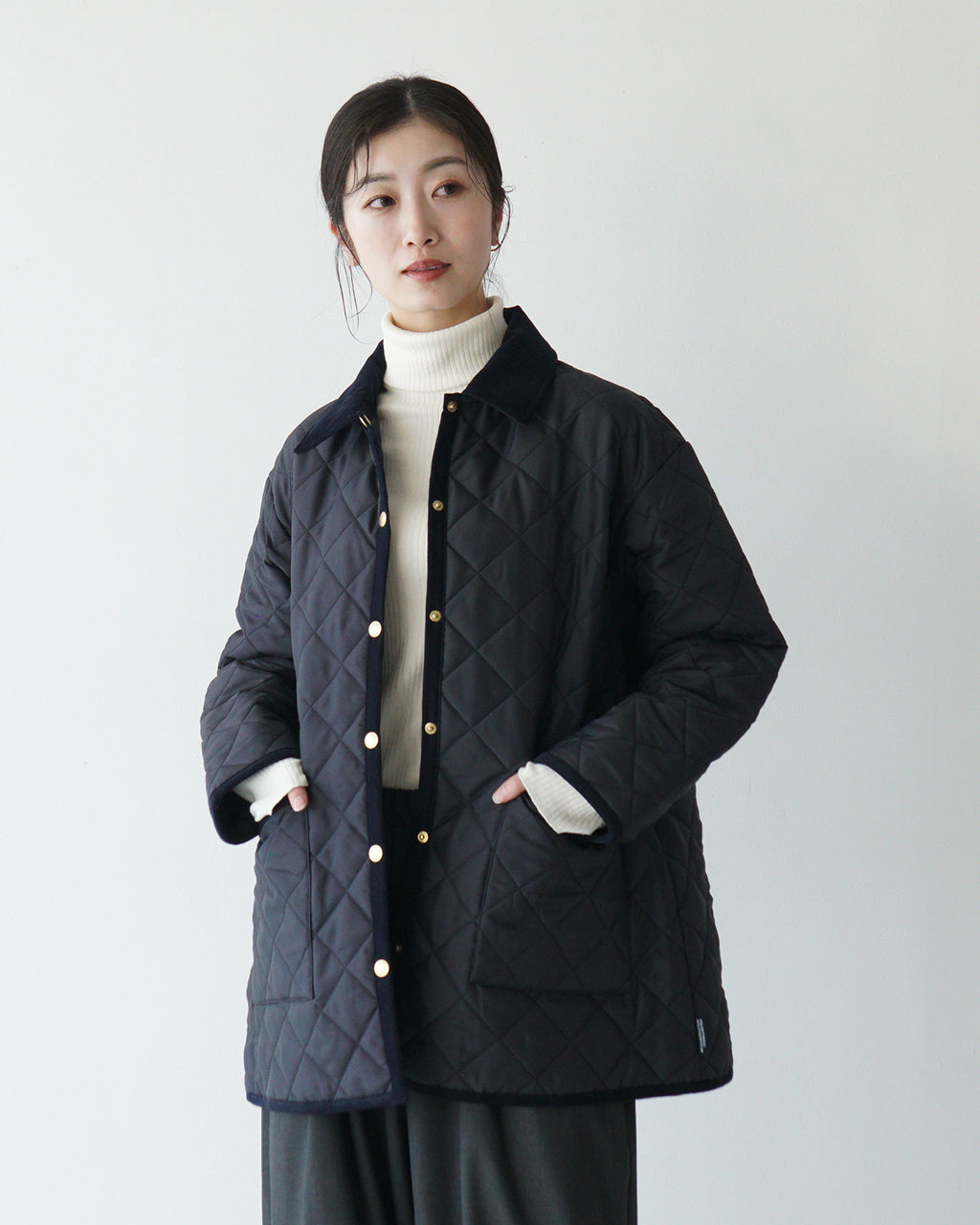 Traditional Weatherwear トラディショナルウェザーウェア キルティングジャケット WAVERLY A-LINE MIDDLE ミドル丈 Aライン L242APQCO0375AA【送料無料】