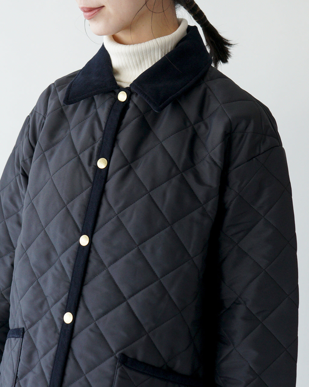 Traditional Weatherwear トラディショナルウェザーウェア キルティングジャケット WAVERLY A-LINE MIDDLE ミドル丈 Aライン L242APQCO0375AA【送料無料】