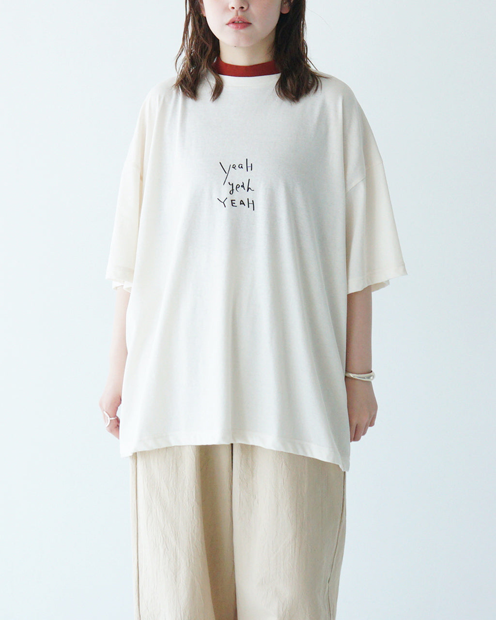 tumugu: ツムグ DEPEND天竺プリントビッグT Tシャツ トップス カットソー TC25209