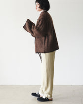 UNFIL アンフィル mohair & shetland wool jumbo loop-knit jacket モヘア & シェットランド ...